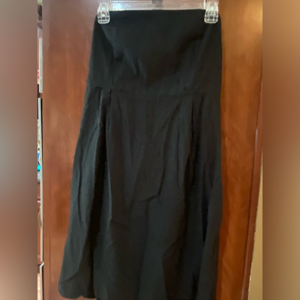 Old Navy Black Midi A-Line Dress